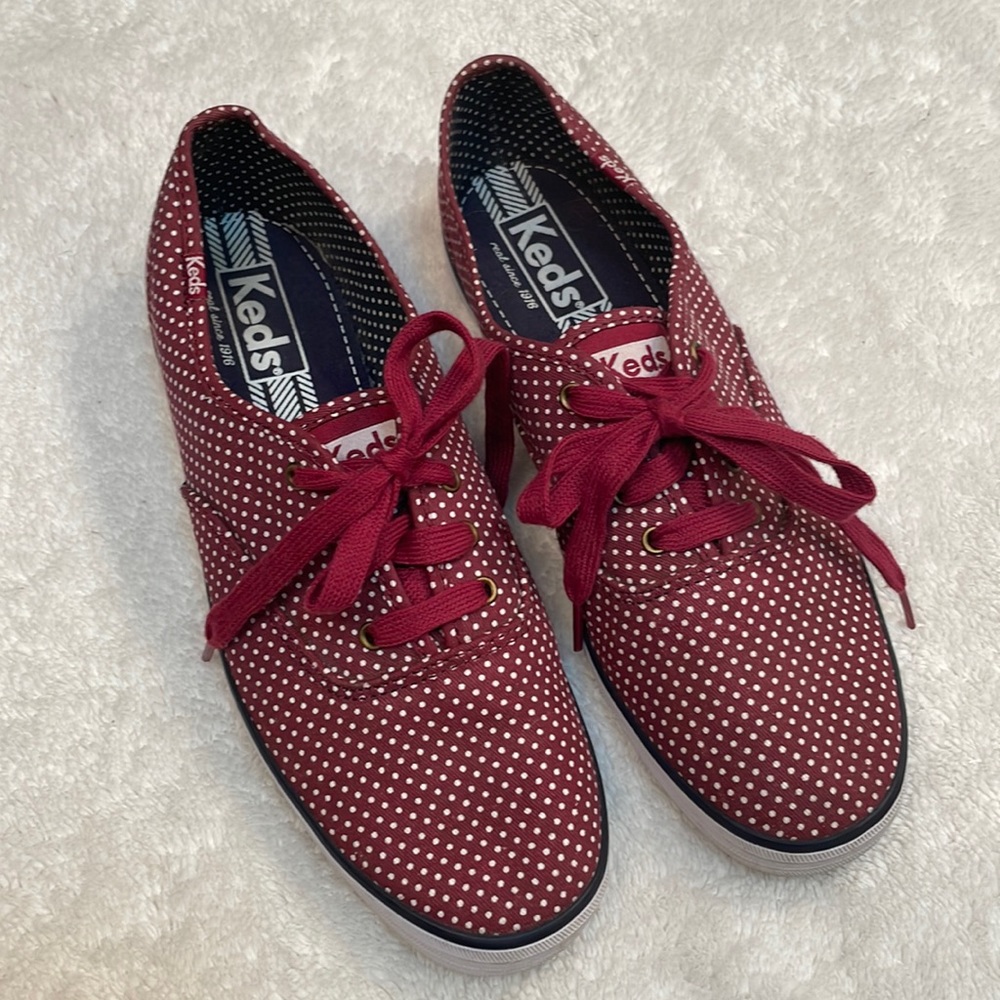 Maroon keds shoes
